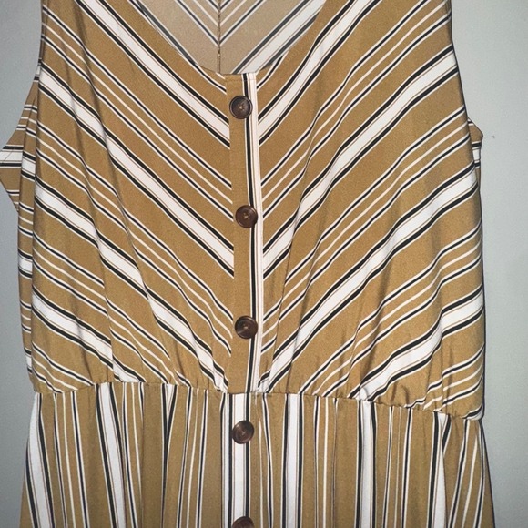 Maurices Striped Sleeveless Button-Down Dress - Picture 2 of 4